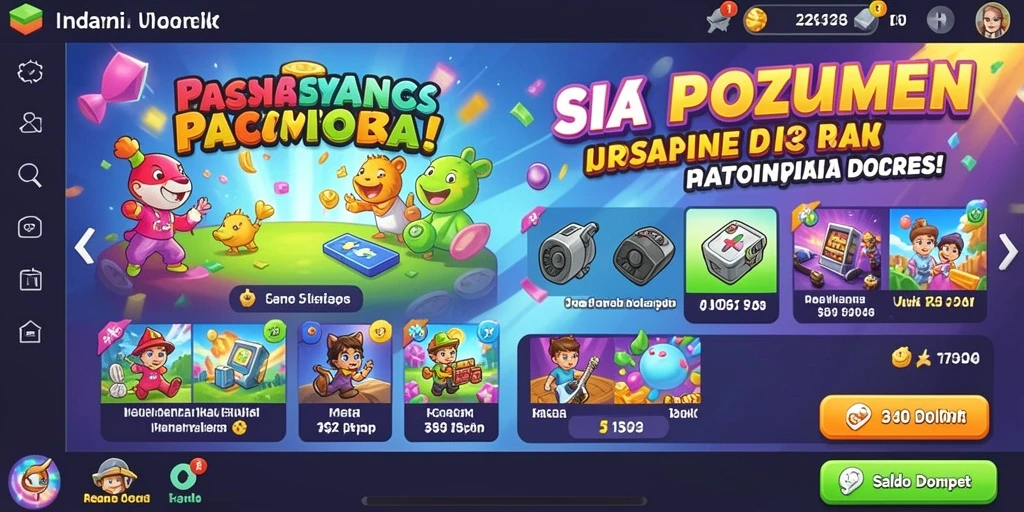 Tampilan antarmuka KINGSLOT yang menarik dan user-friendly.